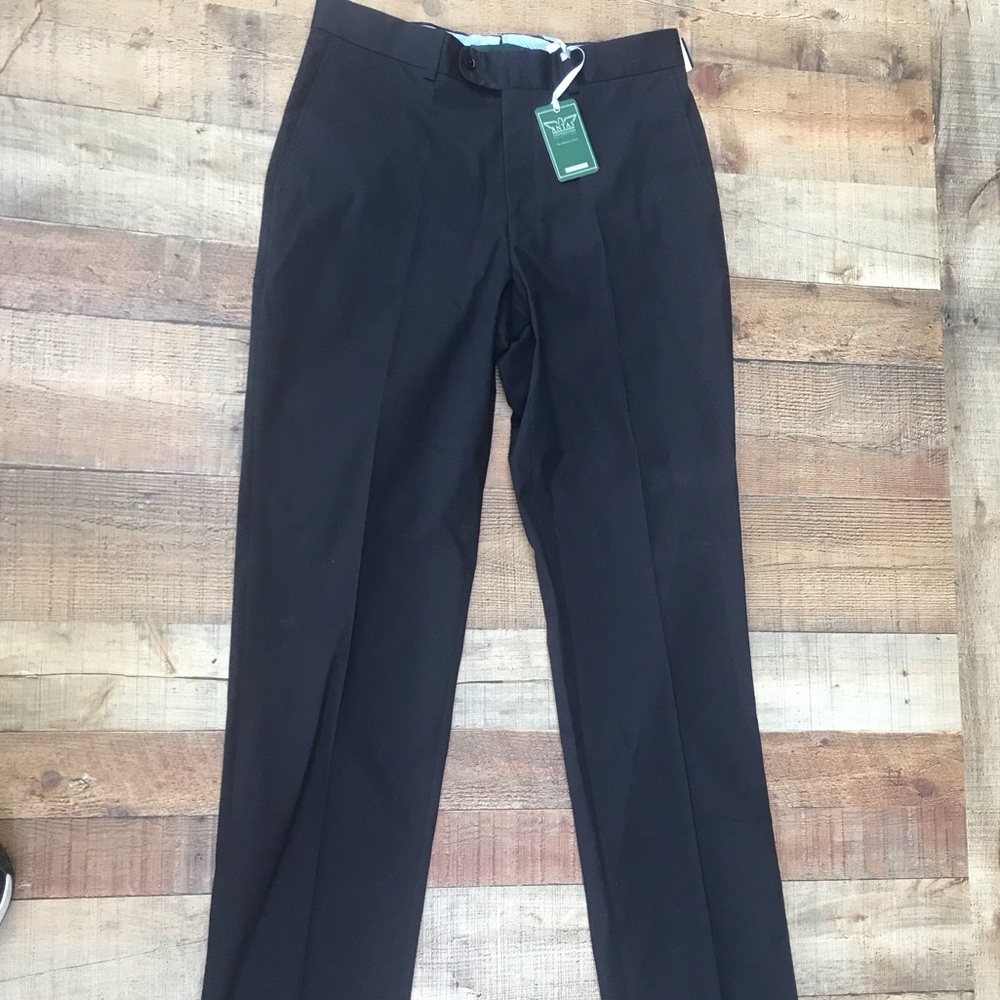 NWT ANTAS Foundation Collection 34x38 Navy Blue Unhemmed Men's Pants NWT $315
